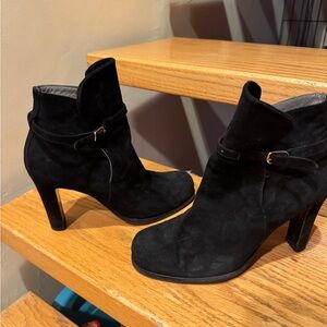 Patrick Cox Vintage Black Suede Heeled Boots